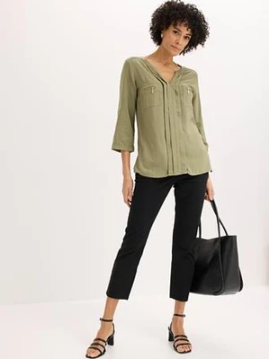 Bluzka tunikowa z lejącej wiskozy bonprix