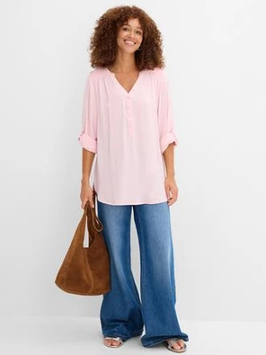 Bluzka tunikowa z miękkiej wiskozy bonprix