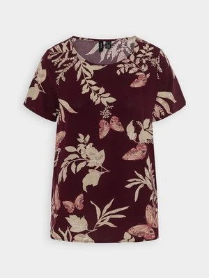 Bluzka Vero Moda bordowy