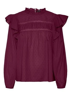 Bluzka Vero Moda bordowy