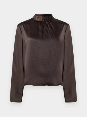 Bluzka Vero Moda ciemnobrązowy