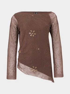 Bluzka Vero Moda brązowy