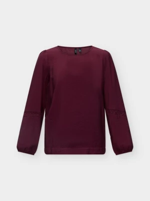 Bluzka Vero Moda bordowy