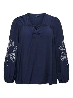 Bluzka Vero Moda granatowy