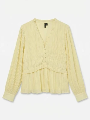 Bluzka Vero Moda jasnożółty