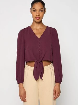 Bluzka Vero Moda bordowy