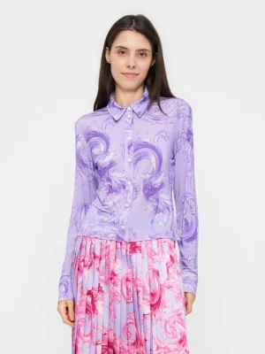 Bluzka Versace Jeans Couture liliowy