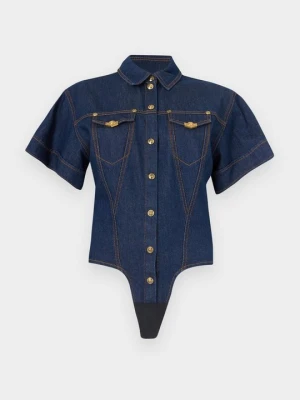 Bluzka Versace Jeans Couture niebieski denim