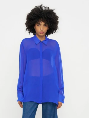 Bluzka Versace Jeans Couture szafirowy