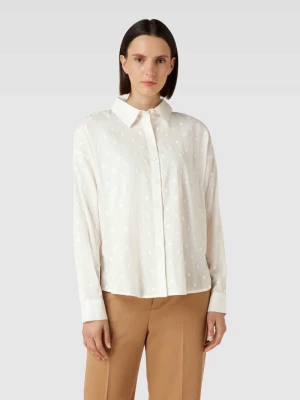 Bluzka w jednolitym kolorze z fakturowanym wzorem Tom Tailor Denim
