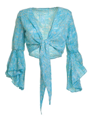 BLE Bluzka w kolorze niebieskim rozmiar: onesize