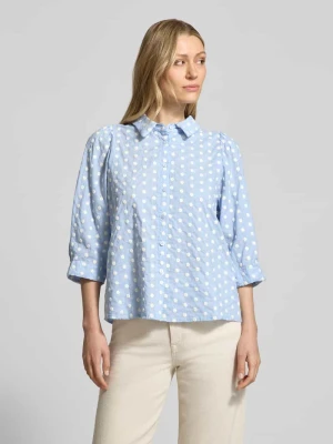 Bluzka w kroju regular fit w całościowym wzorze model 'Bono' LOLLYS LAUNDRY