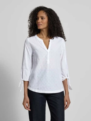 Bluzka w kroju regular fit z dekoltem z lamówką Christian Berg Woman