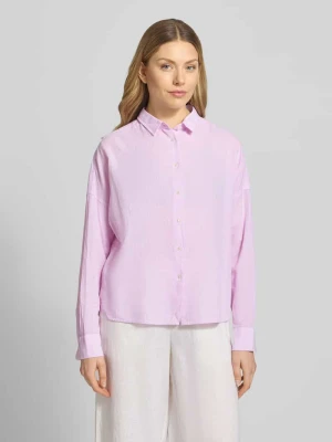 Bluzka w kroju regular fit z mieszanka lnu i bawełny model 'LUCY' 0039 italy