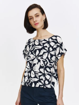 Bluzka w kwiaty o swobodnym fasonie Top Secret