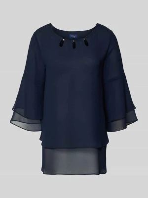 Bluzka w stylu bluzki o kroju regular fit z lejącego materiału Vera Mont
