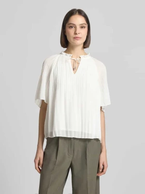 Bluzka w stylu koszuli o kroju regular fit w plisowanym wyglądzie s.Oliver BLACK LABEL