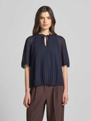 Bluzka w stylu koszuli o kroju regular fit w plisowanym wyglądzie s.Oliver BLACK LABEL