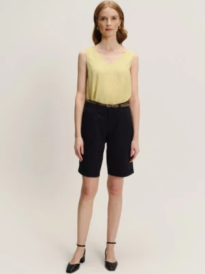 Bluzka w zielonym kolorze z dekoltem w serek Greenpoint