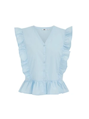 Bluzka WE Fashion jasnoniebieski