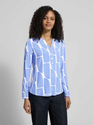 Bluzka wkładana z wiskozy z nadrukiem fal Christian Berg Woman