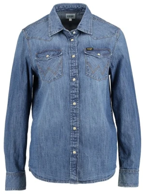 Bluzka Wrangler niebieski denim