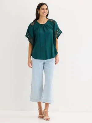 Bluzka z aplikacjami bonprix