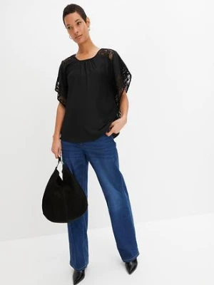 Bluzka z aplikacjami bonprix