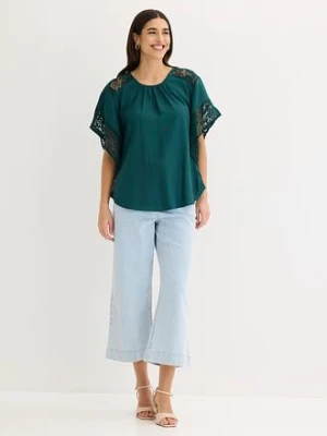 Bluzka z aplikacjami bonprix