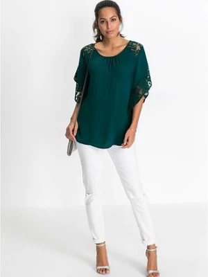 Bluzka z aplikacjami bonprix