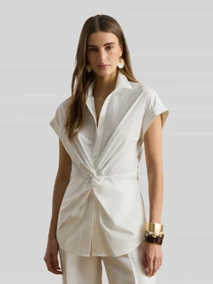 Bluzka z bawełnianej mieszanki, krój regular fit Lauren Ralph Lauren