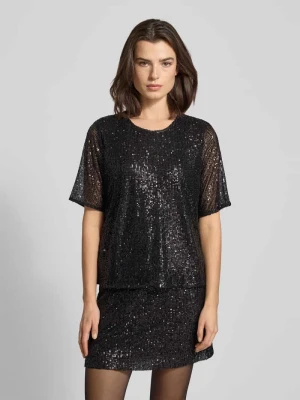 Bluzka z cekinowym obszyciem model ‘Emrilla’ MbyM