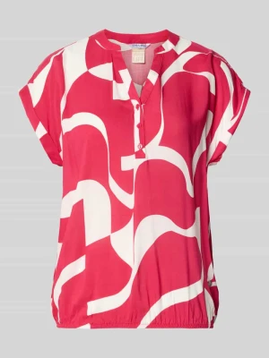 Bluzka z czystej wiskozy o kroju regular fit model 'Miriama' ZABAIONE