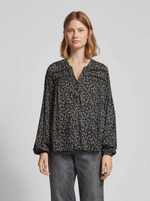 Bluzka z czystej wiskozy z dekoltem w serek model ‘Adney’ FREE/QUENT