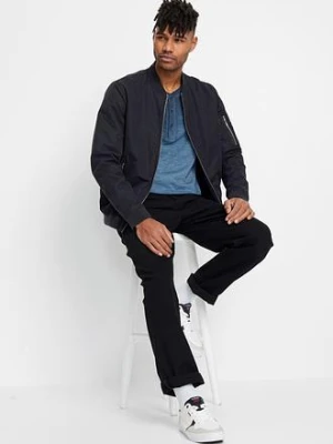 Bluzka z dekoltem henley z bawełny organicznej, z efektem wytarcia, długi rękaw bonprix