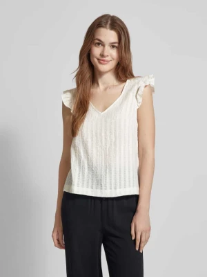 Bluzka z dekoltem w serek model ‘AMANDA’ Object