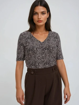 Bluzka z dekoltem w serek Moodo