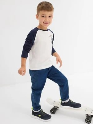 Bluzka z długim raglanowym rękawem z czystej bawełny organicznej bonprix