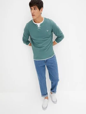 Bluzka z długim rękawem 2 w 1 (2 szt.) bonprix