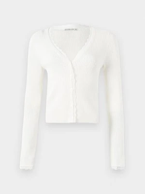 Bluzka z długim rękawem Abercrombie & Fitch mleczny
