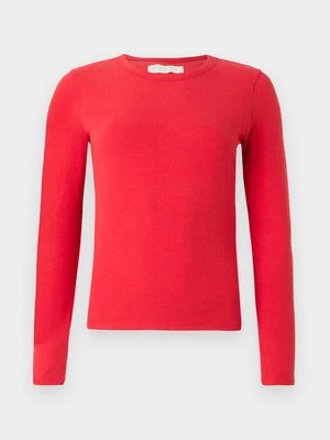 Bluzka z długim rękawem Abercrombie & Fitch czerwony