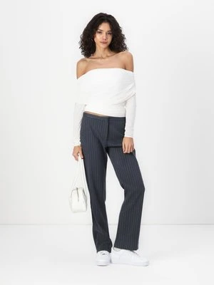Bluzka z długim rękawem Abercrombie & Fitch biały