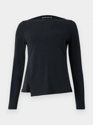 Bluzka z długim rękawem Abercrombie & Fitch czarny