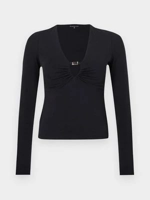 Bluzka z długim rękawem Abercrombie & Fitch czarny