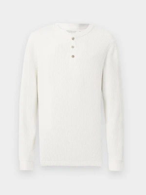 Bluzka z długim rękawem Abercrombie & Fitch biały