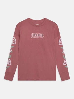 Bluzka z długim rękawem Abercrombie & Fitch różowy