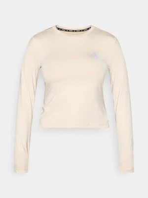 Bluzka z długim rękawem Adidas beżowy