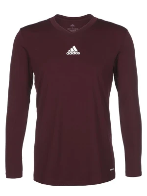 Bluzka z długim rękawem Adidas bordowy