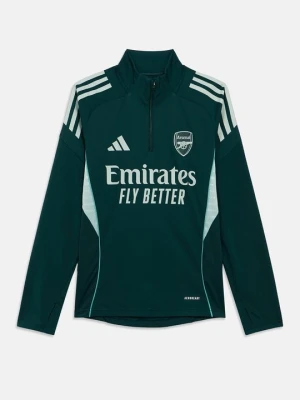 Bluzka z długim rękawem Adidas ciemnozielony
