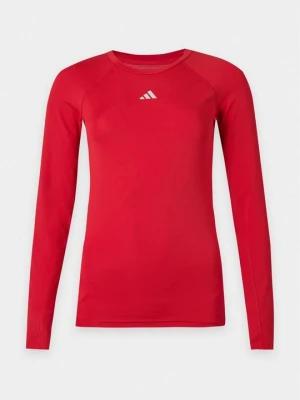 Bluzka z długim rękawem Adidas czerwony